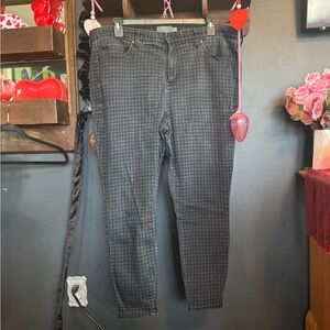torrid Black Houndstooth Skinny Jeans